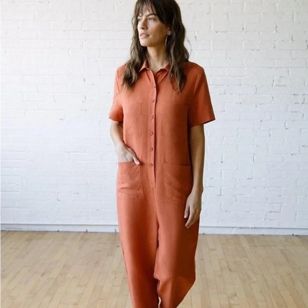 Tradlands Finn Orange Jumpsuit - XXS